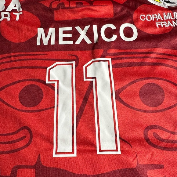 México Jersey 1998 World Cup-Blanco 11 - Picture 6 of 9